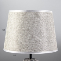 Настольная лампа "Стелла" Е14 40Вт серый 22,5х22,5х45см RISALUX Настольная лампа "Стелла" Е14 40Вт серый 22,5х22,5х45см RISALUX