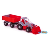 Трактор с прицепом №1 и ковшом &laquo;Силач&raquo;, МИКС