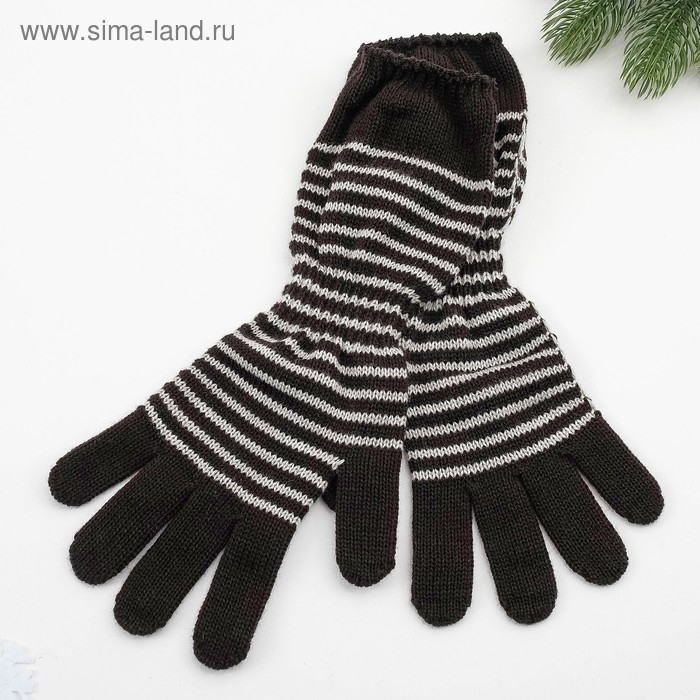 Перчатки женские, цвет чёрный, размер 18 Перчатки женские, цвет чёрный, размер 18