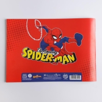Альбом для рисования А4, 40 листов 100 г/м&sup2;, на скрепке, Человек-паук