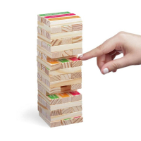 Падающая башня-дженга «Джемба» с фантами, 54 бруска, 5+ Падающая башня-дженга «Джемба» с фантами, 54 бруска, 5+