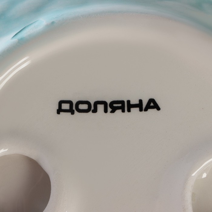 Конфетница Доляна &laquo;Зайка&raquo;, 19,5&times;16,5&times;12,5 см, цвет голубой