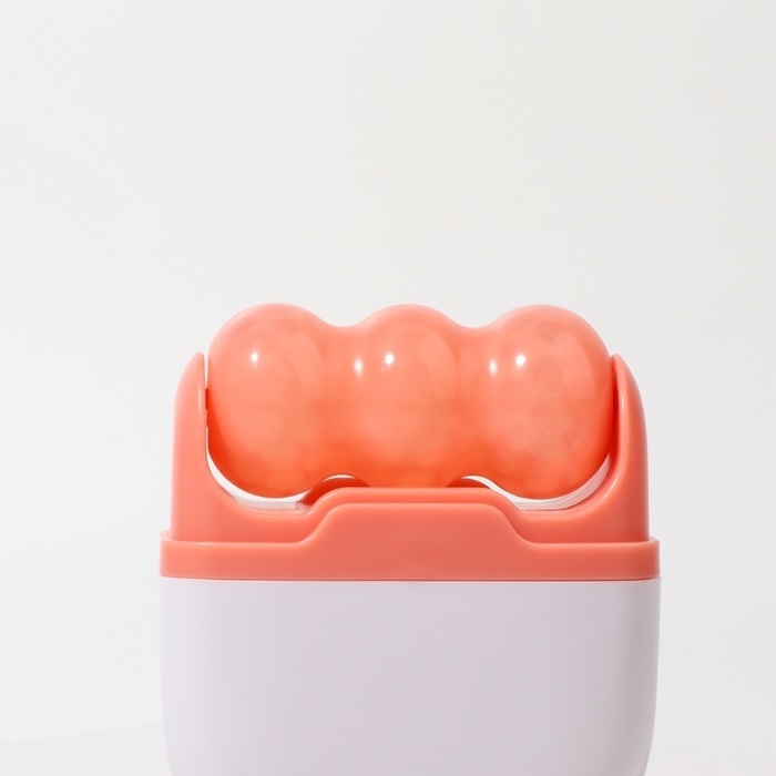 Криомассажёр для лица 2 в 1, 10 &times; 8 см, цвет бежевый