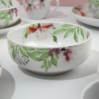 Набор посуды на 4 персоны &laquo;Акварель&raquo;, 16 предметов: 4 тарелки 23 см, 4 миски 14.5 см, 4 кружки 250 мл, 4 блюдца 15 см.