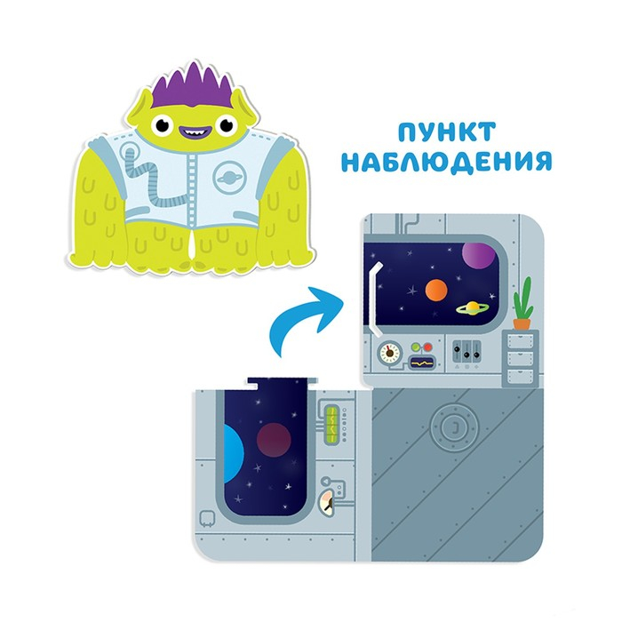 Набор легкого пластилина с 3Д конструктором &laquo;КосмоМО&raquo;