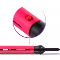 Выпрямитель Kitfort КТ-3268, керамическое покрытие, 50 Вт, до 200 &deg;С, розовый