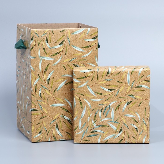 Коробка складная «Веточки», 14 х 23 см Коробка складная «Веточки», 14 х 23 см