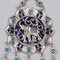 Подвеска от сглаза "Слон в цветке" + 5 подвески 11х26,2 см Подвеска от сглаза "Слон в цветке" + 5 подвески 11х26,2 см