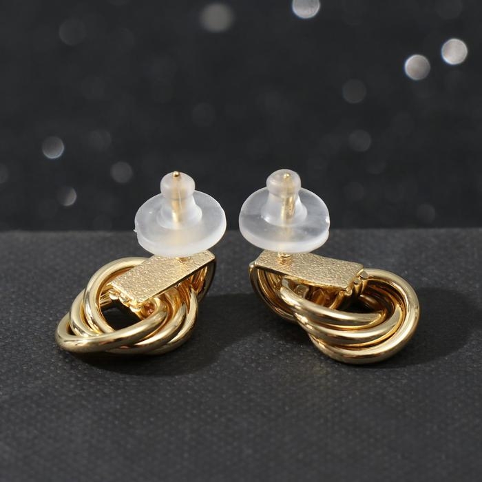 Серьги металл &laquo;Узелок&raquo; надежда, цвет золото