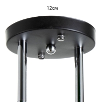 Люстра Светогор 5861/2 2х60W Е27 чёрный/хром