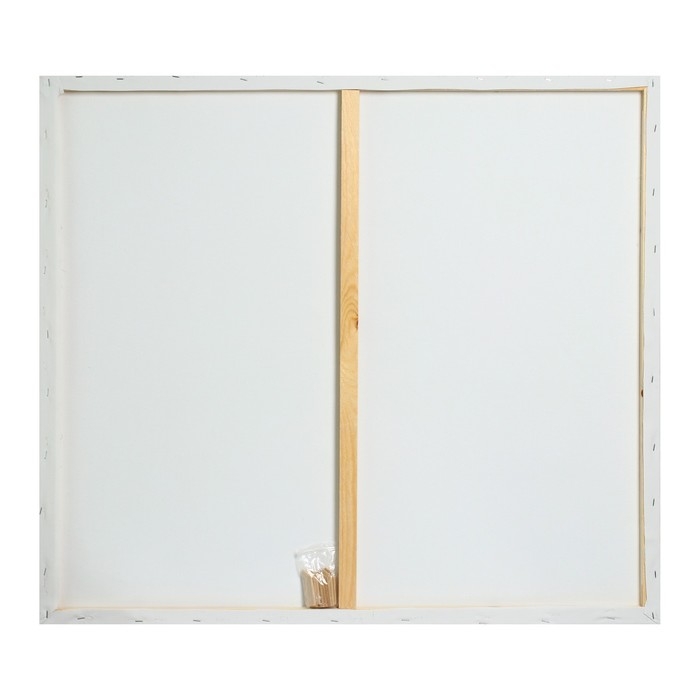 Холст на подрамнике, хлопок 100%, 1,6 х 80 х 90 см, акриловый грунт, среднезернистый, 380 г/м&sup2;