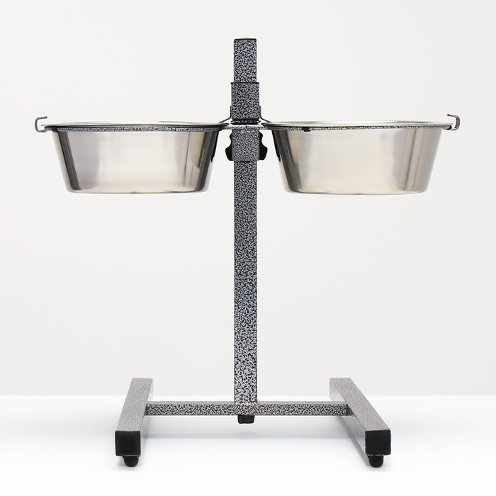 Регулируемая подставка с 2 мисками по 1,8 л, высота подставки 40 см Регулируемая подставка с 2 мисками по 1,8 л, высота подставки 40 см
