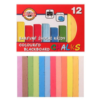 Мелки цветные 12 штук Koh-i-Noor 1125, прямоугольные Мелки цветные 12 штук Koh-i-Noor 1125, прямоугольные