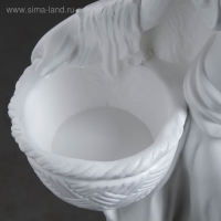 Фигура с кашпо "Гречанка большая" белый, 0,9 л / 40х88х30см Фигура с кашпо "Гречанка большая" белый, 0,9 л / 40х88х30см