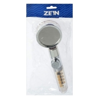 Лейка для душа ZEIN Z4069, микроточки, кнопка "стоп", вентилятор, спираль, жёлтый/хром