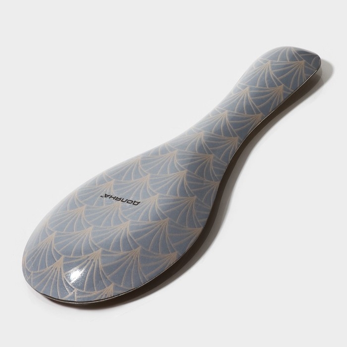 Подставка стеклянная под ложку Доляна &laquo;Золотое перо&raquo;, 23,5&times;8,3 см