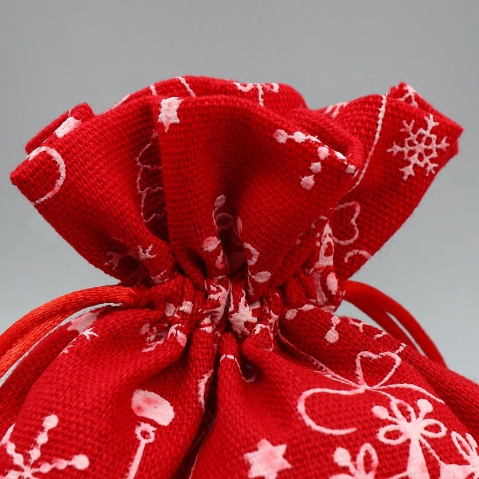 Мешочек подарочный холща «Яркий Новый Год», 16 х 24 см +/- 1.5 см, Новый год Мешочек подарочный холща «Яркий Новый Год», 16 х 24 см +/- 1.5 см, Новый год