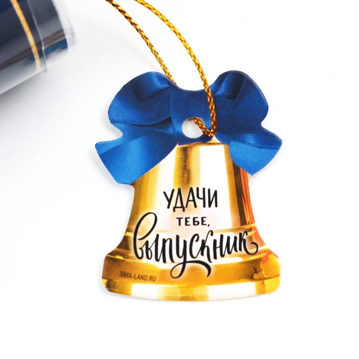 Ручка шариковая на выпускной в тубусе &laquo;Прощай школа&raquo; пластик, синяя паста, 1.0 мм