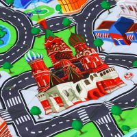 Игровой коврик-сумка для детей &laquo;Дороги&raquo;, размер 200х155x0,5 см, Крошка Я