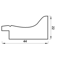 Рама для картин (зеркал) 30 х 40 х 4,4 см, пластиковая, Calligrata 6744, дерево с белой и золотой патиной Рама для картин (зеркал) 30 х 40 х 4,4 см, пластиковая, Calligrata 6744, дерево с белой и золотой патиной