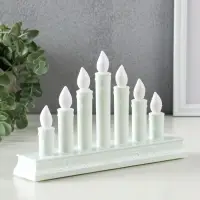 Светодиодная свеча LED RISALUX &laquo;Семь свечей&raquo; 3хAAA белый 23,7х5х15 см