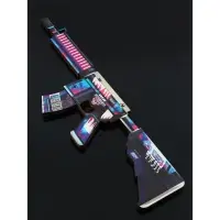 Набор сувенирное оружие &laquo;Некромантика&raquo;, автомат М4А4, пистолет с глушителем, нож-штык, 3 шт