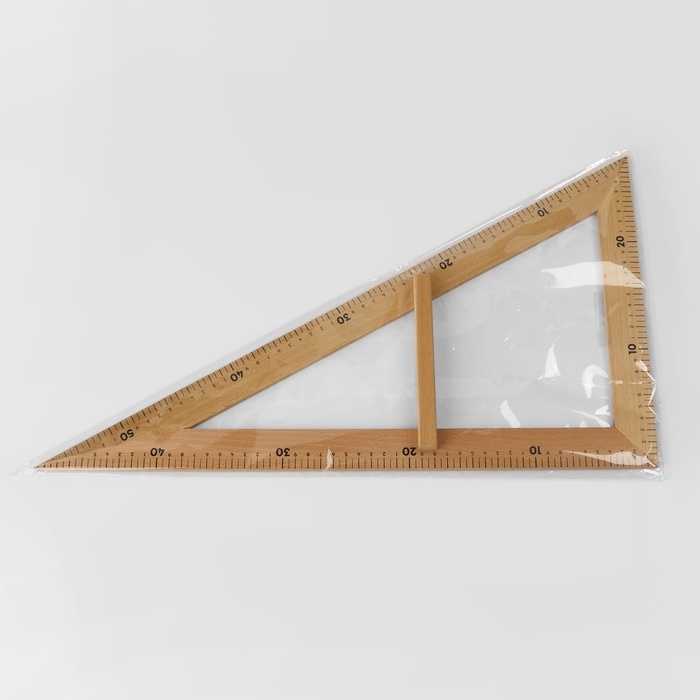 Линейка портновская «Угольник», 50 × 32,5 см, дерево Линейка портновская «Угольник», 50 × 32,5 см, дерево
