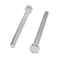 Болт ТУНДРА, оцинкованный, DIN 933, класс прочности 8.8, М8х100 мм, 1 кг