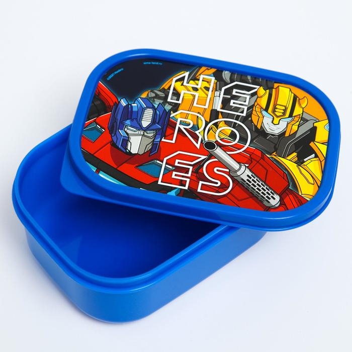 Ланч-бокс прямоугольный 0,5 л Ланч-бокс прямоугольный 0,5 л "Heroes", Трансформеры