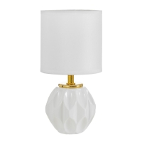 Настольная лампа "Амальтея" Е14 40Вт белый 13х13х25 см RISALUX Настольная лампа "Амальтея" Е14 40Вт белый 13х13х25 см RISALUX
