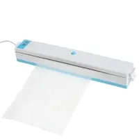 Вакууматор LPS-02, 80 Вт, 10 пакетов, 220 В, 25 см, бирюзовый