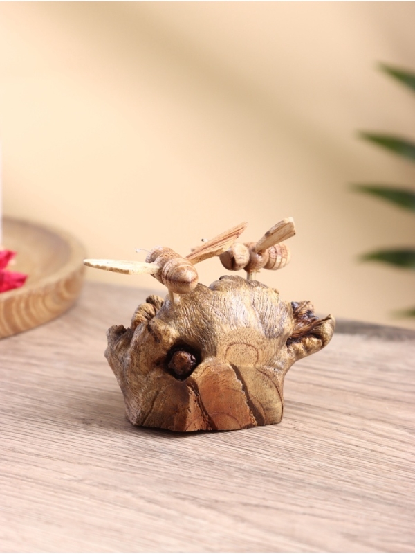 Сувенир "Пчелки" дерево Джати и Камал, 9х6х6 см