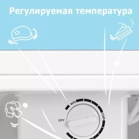 Холодильник RCD98WH1R, LED, GMCC, 66 л, однокамерный, белый