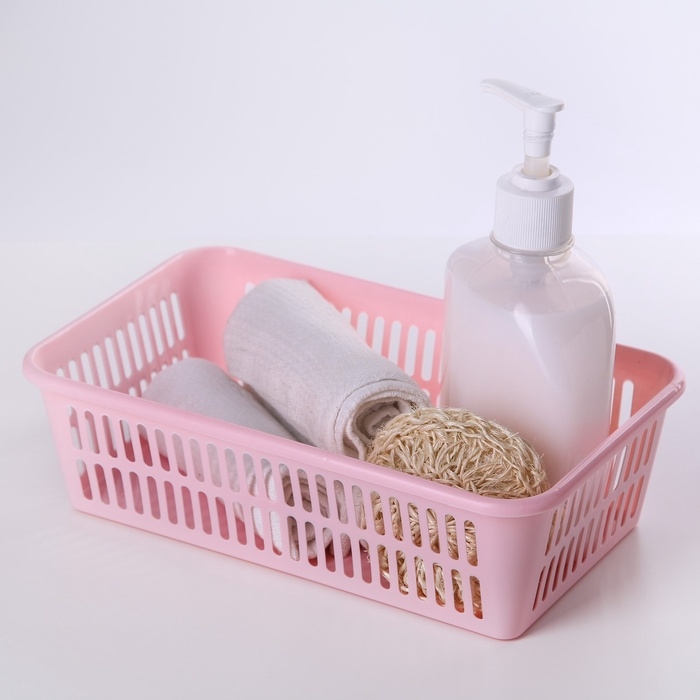 Корзина для хранения Полимербыт, пластик, 25&times;15&times;7 см, МИКС