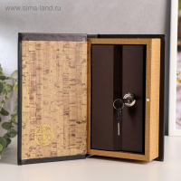 Сейф-книга дерево кожзам "Россия - великая держава" тиснение 21х13х5 см Сейф-книга дерево кожзам "Россия - великая держава" тиснение 21х13х5 см