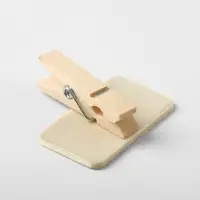 Меловой ценник &laquo;На прищепке&raquo; 4&times;3.5 прямоугольник, (фасовка 10 шт.), чёрный