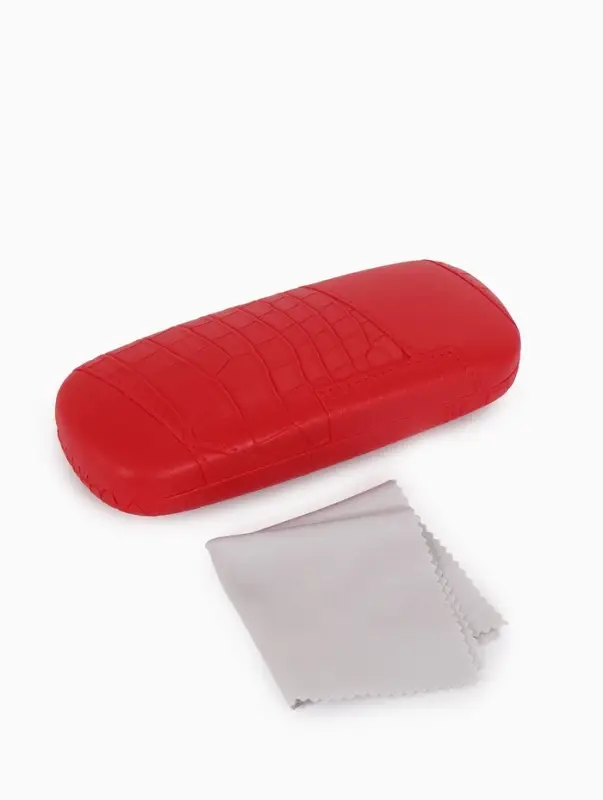 Футляр для очков Июнь2503, 16*5,8*3 см, хлопушка, красный