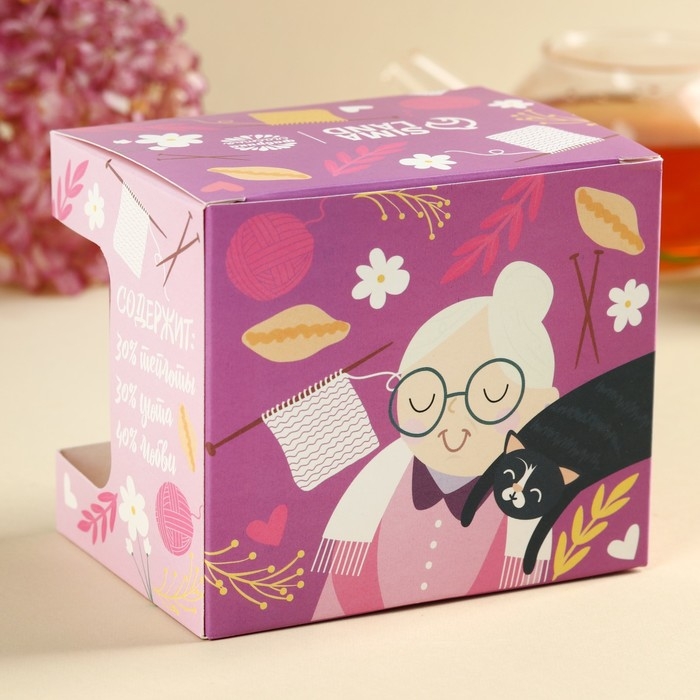 Подарочный набор &laquo;Любимой бабушке&raquo;: чай апельсин с шоколадом, 50 г., кружка 300 мл