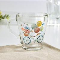 Кружка стеклянная &laquo;Грация. Романтика&raquo;, 250 мл