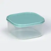 Контейнер квадратный Доляна, пищевой, 700 мл, цвет цвет бирюзовый