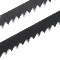 Пилки для лобзиков ТУНДРА, по дереву, прямой грубый рез, HCS, 120/150 х 4 мм, 2 шт.