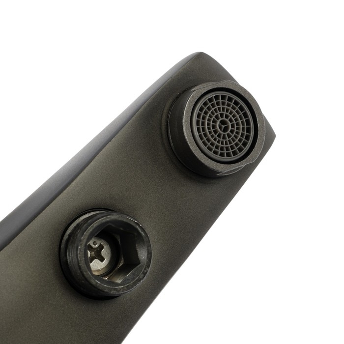 Смеситель для ванны ZEIN Z3842, однорычажный, душевой набор, лейка 5 режимов, графит