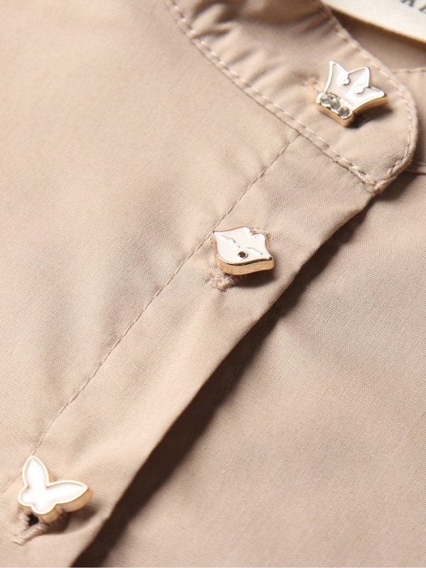 Платье для девочки MINAKU цвет бежевый, рост 116 см Платье для девочки MINAKU цвет бежевый, рост 116 см