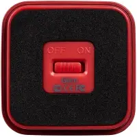 Беспроводная колонка с подсветкой гравировки Glim, красная