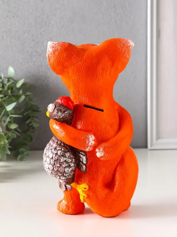 Копилка для денег &laquo;Хитрый лис&raquo;, гипс, 25&times;13.5&times;13.5 см