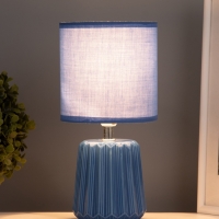 Лампа настольная "Кон" 1х40Вт Е14 синий 13х13х25см
