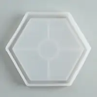 Подставка из гипса. Набор для создания поддона с красками &laquo;Шестиугольник&raquo;