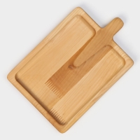 Доска - блюдо для подачи сервировочная Adelica &laquo;Лопата&raquo;, 25&times;16,7&times;1,8 см, пропитано минеральным маслом, берёза