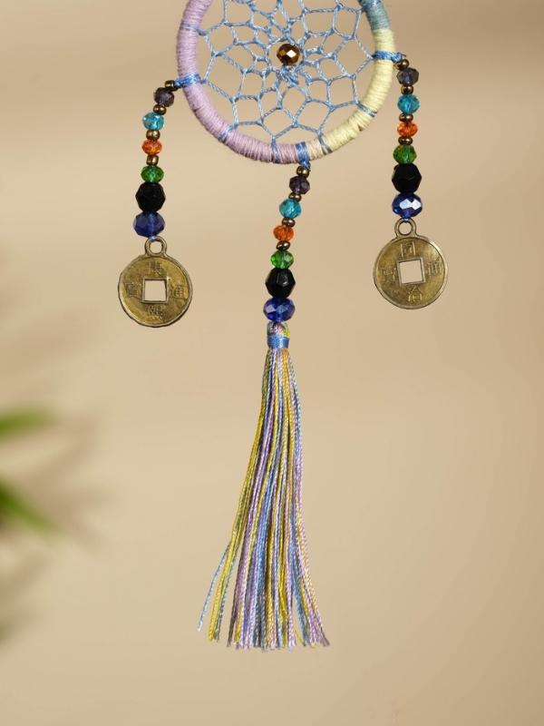 Брелок "Ловец снов" 4х15 см.  разноцветный