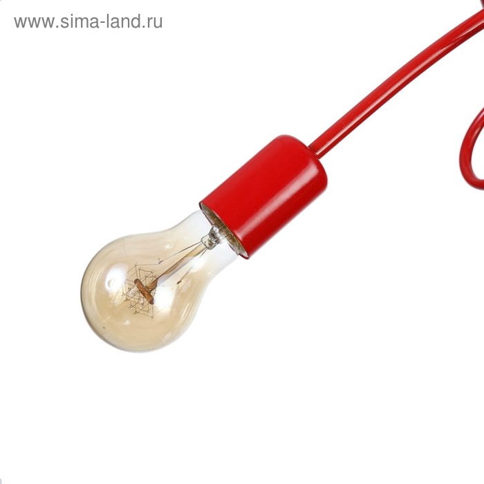 Светильник "Узел" красный 3x40W E27 85x85x40 см